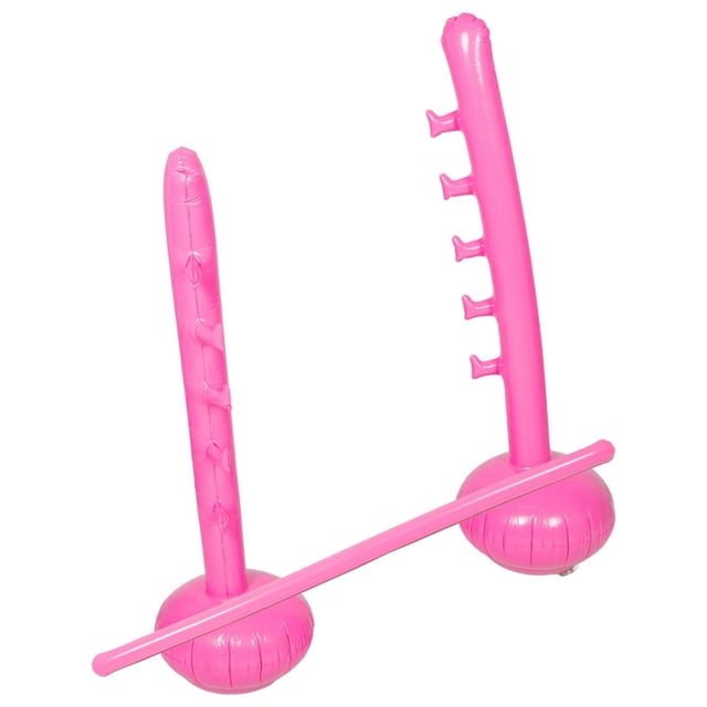 HLONK Inflatable High Jump Pole Limbo Game Inflatable Games Lawn Outdoor Party Games Pvc 148.00X130.00X35.00CM