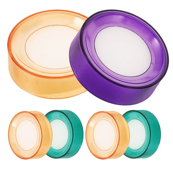 6 Pcs Counting Money Moistener Finger Damper Pad Office