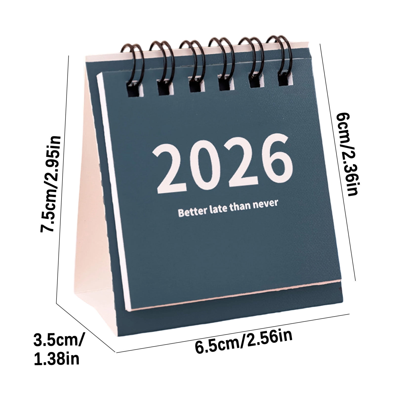 2 Packs Desk Calendar 2024-2025, Mini Punch Card Countdown Planner, Small Wind Calendar for Office Home , Portable Desktop Organizer, Academic Year Schedule Tracker, Focus Planning Management Tool