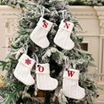 thumbnail image 2 of Calcetines de Navidad de Año Nuevo, medias de punto con letras del alfabeto, copo de nieve rojo, decoración de árbol de Navidad para el hogar, regalo de Navidad, 2 of 4