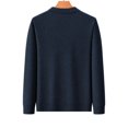 thumbnail image 6 of QSAWXQZ Men's Crewneck Sweater Long Sleeve Argyle Jacquard Pullover Knit Top XS, 6 of 8