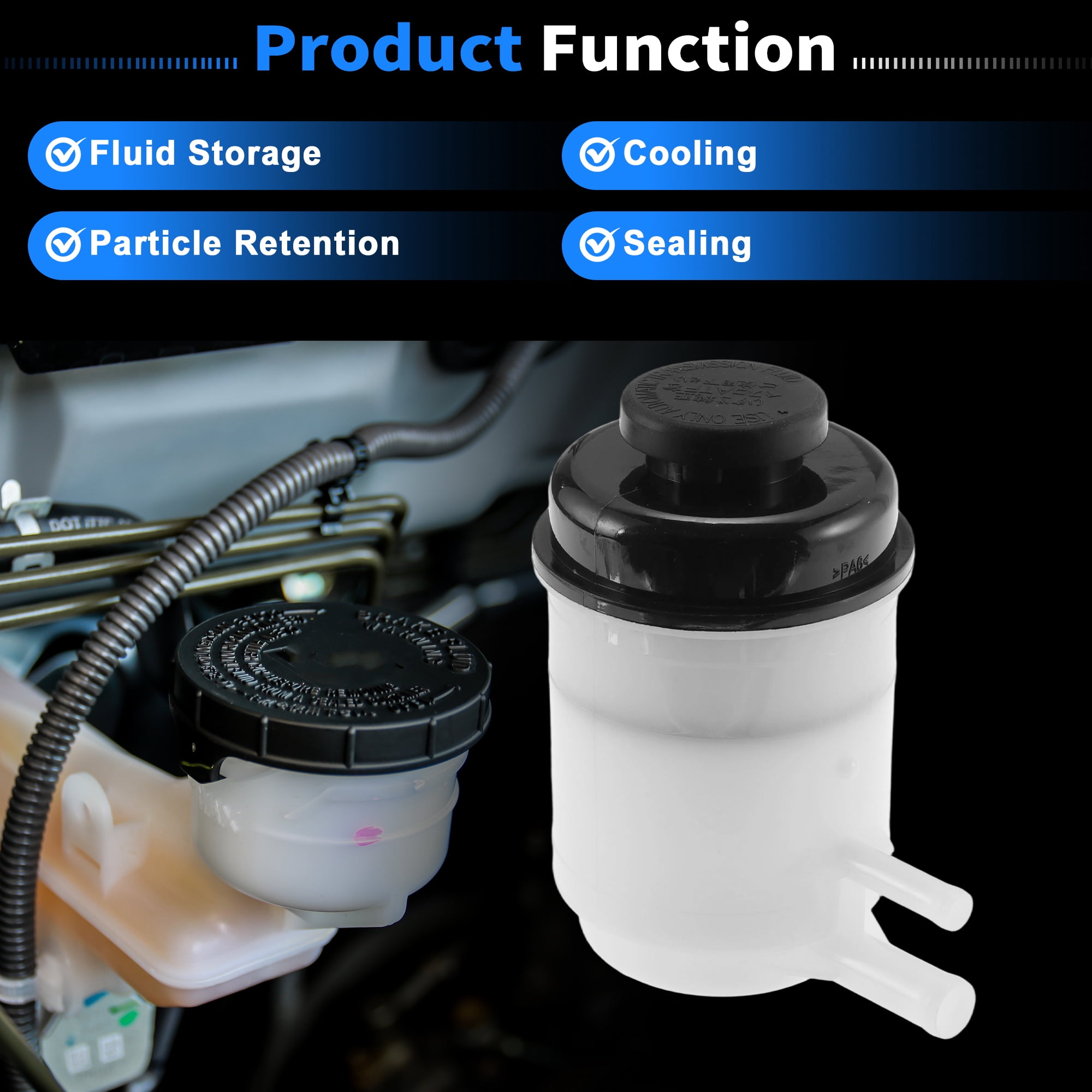 Unique Bargains Power Steering Pump Reservoir Tank for Isuzu NRR NPR 1995-2024