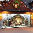 thumbnail image 3 of Merry Christmas Party Background Santa Photography Garage Door Decoration 7x16 Ft for Holiday Celebrations and Festive Gatherings, 3 of 4