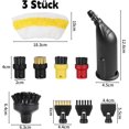 thumbnail image 3 of 12-piece Accessory Set Suitable for Kärcher Steam Cleaner - SC1 SC2 SC3 SC4 SC5 - Round Brushes & Nozzles - Microfiber Cloths - Replacement Parts - Color-coded, 3 of 6