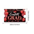 thumbnail image 3 of Graduation Party Decorations, Red Black Congrats Grad Class of 2026 Backdrop Banner For Photo Booth 2026 Graduation Party Decorations Large Sign Wall Decorations Photography Background, 3 of 4
