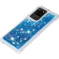 thumbnail image 6 of Compatible with Samsung Galaxy S20 Ultra Case Glitter Luxury Cute Love Liquid Quicksand Clear TPU Girls Women Stylish Bumper Shockproof Protective Case for Samsung Galaxy S20 Ultra Blue YB, 6 of 12
