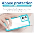 thumbnail image 2 of Case for Xiaomi Redmi Note 12 Phone Case Slim Dropproof [Defend from Drop/Scratch/Slip/Fingerprint] Clear Acrylic Hard Back Soft TPU Bumper Hybrid Phone Cover for Xiaomi Redmi Note 12-Crystal Blue, 2 of 16