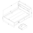 thumbnail image 3 of South Shore Fusion, Contemporary Full Bed and Headboard Set, Pure White, 3 of 10