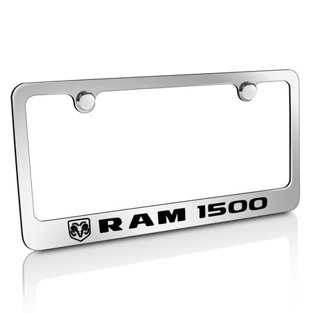 Dodge License Frame - Dodge RAM 1500 Chrome Metal License Plate Frame