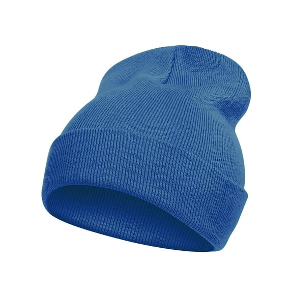 Top Headwear Solid Color Long Beanie, Aqua