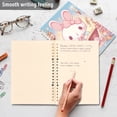 thumbnail image 5 of Haosy Cute Bunny Read Book Notebooks 1-subject Journal 60 Sheets A5 College Ruled Paper Detachable Ring 8.3"x5.7", 5 of 8