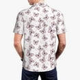 thumbnail image 4 of Balery Butterflies (2) Printed Men’s Short Sleeve Polo Shirt, Midweight Men's Shirt,Golf Polo shirts -4X-Large, 4 of 9