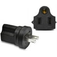 thumbnail image 2 of 1-15P to 5-15R Power Adapter,Toptekits NEMA1-15P Male to 5-15R Female Power Adaptor,US 2-Pin to 5-15R Adaptor, 2 of 10