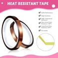 thumbnail image 5 of 9 Pcs Heat Tape Dispenser Set, Sublimation Tapes Dispenser Adhesive Roll Holder 2 Pcs Heat Resistant Gloves with Silicone Bumps 6 Pcs Thermal Tape for Office Home (Rosy), 5 of 5