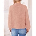thumbnail image 4 of BTFBM Cardigan Sweaters for Women Fall Long Sleeve Button Down Soft Loose Chunky Knit Outwear Cropped Winter Coats, 4 of 10