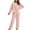 Pink, variant on yievot Lounge Sets for Women Long Sleeved Plush Two Piece Sweater and Pants Pajamas Loungewear