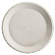 Chinet 10117 10 in. Savaday Molded Fiber Plates - Cream (500/Carton)
