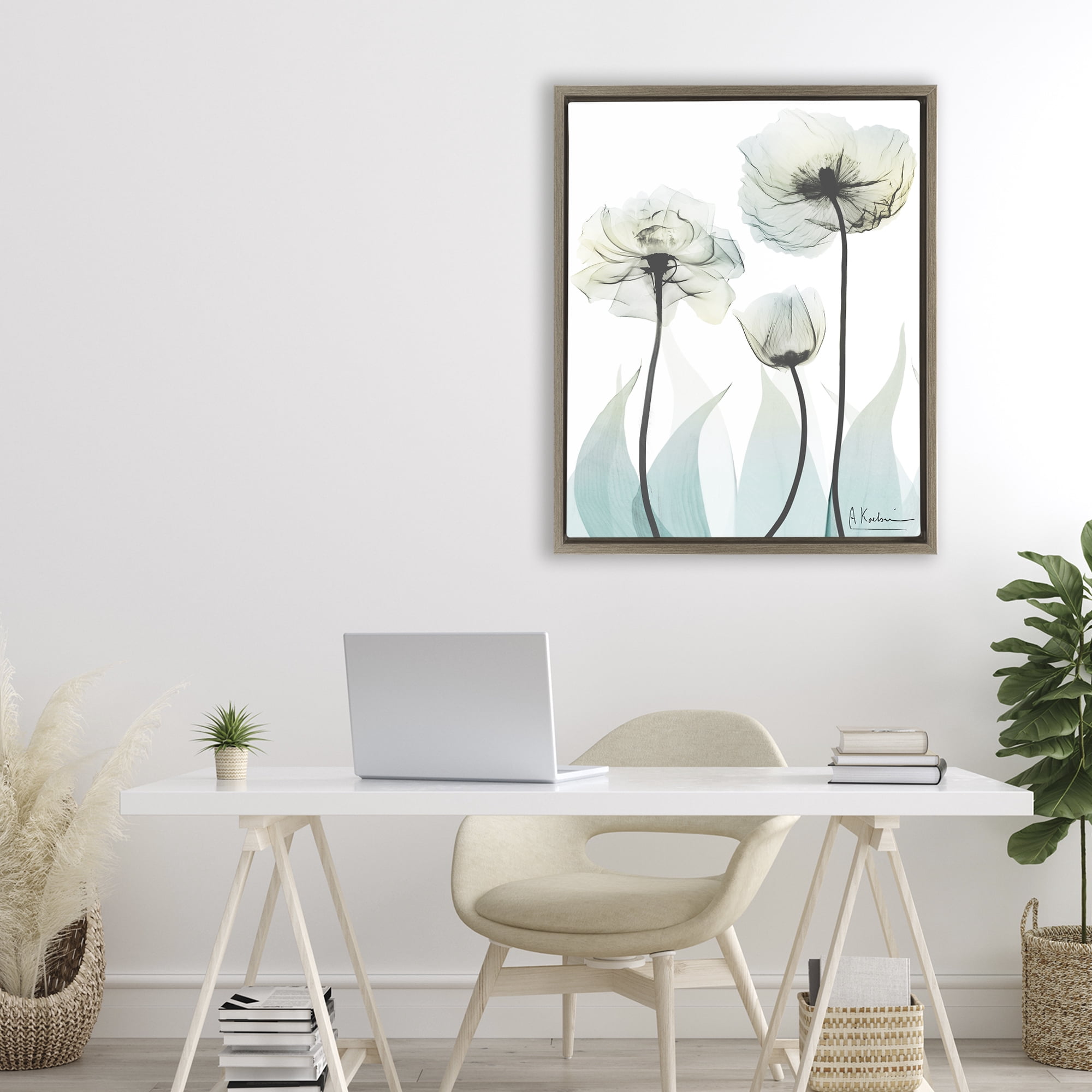 Stupell Industries Luxury Of Creation Brown Framed Floater Canvas Wall Art, design by Albert Koetsier