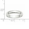 thumbnail image 2 of Primal Gold 14 Karat White Gold 4mm Lightweight Half Round Band Size 5.5, 2 of 5