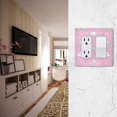 thumbnail image 5 of Yayeee Rocker Switch Wall Plate 2-Gang 4.7"x4.6" Home Decorative Outlet Cover, Ice Cream Rainbow Pattern, 5 of 6