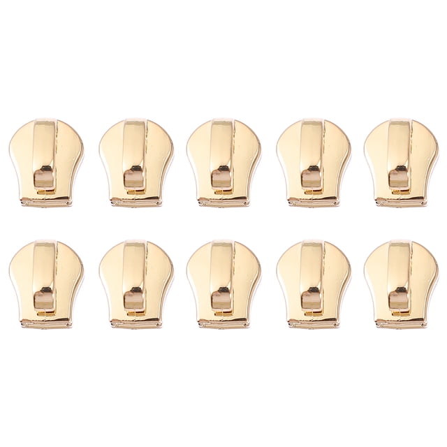 Miangastore Zip Slider Replacement for Backpacks Golden 20Pack 1.3X0.4X0.4in Metal