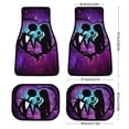 thumbnail image 4 of The Nightmare Before Christmas Car Floor Mat Set 4-Piece Front/Rear Auto Foot Mats Carpet Universal Fit Sedans Coupes SUV Truck, 4 of 5