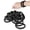Black, variant on 100 Pieces Black Hair Ties for Thick and Curly Hair Ponytail Holders Hair Elastic Band for Women or Men(10mm)