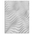 thumbnail image 2 of Fractal Rippled White 3D Waves - Abstract Canvas Art Print, 2 of 3