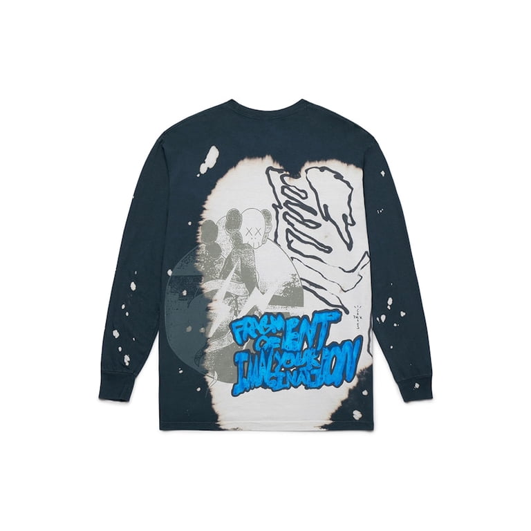Travis Scott Men's Cactus Jack + Kaws For Fragment L/S Tee Multi