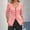 Pink, variant on Wensltd Women's Button Cardigan Jacket No Hood Solid Color Fashionable U-neck Formal Outerwear
