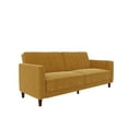 thumbnail image 6 of DHP Pin Tufted Transitional Futon, Mustard Yellow Velvet, 6 of 10