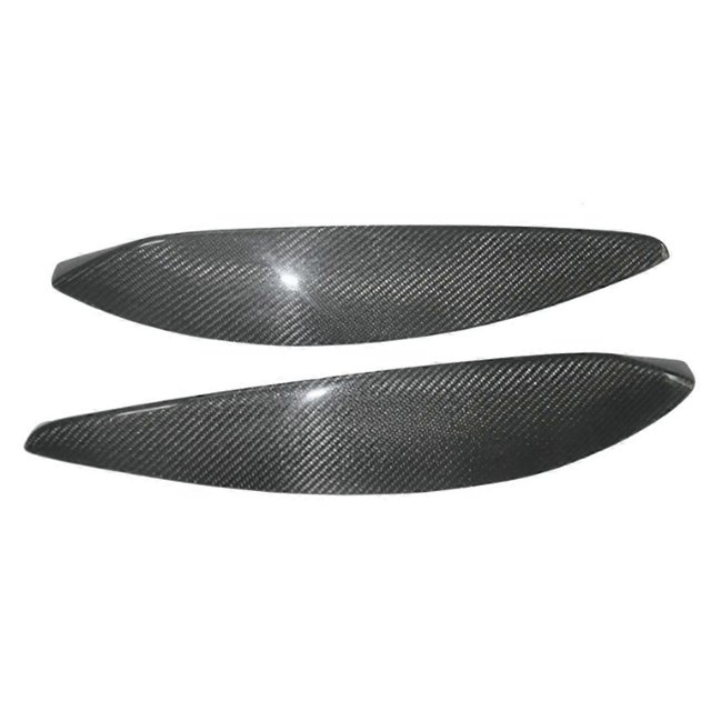 Embellecedores para faros delanteros de coche, cejas, párpados, molduras de fibra de carbono para Opel H 2004-20, patrón de fibra de carbono