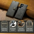 thumbnail image 6 of ELEHOLD Case For Samsung Galaxy S25 Edge , 2-in-1 Vintage Leather Wallet Case Magnetic Detachable Flip Folio Stand Slim Cover with Card Slots For Samsung Galaxy S25 Edge,Gray, 6 of 7