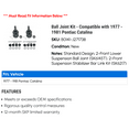 thumbnail image 2 of Ball Joint Kit - Compatible with 1977 - 1981 Pontiac Catalina 1978 1979 1980, 2 of 2
