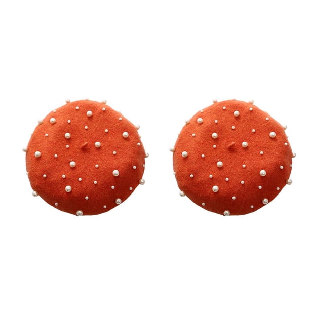Boina de moda Sonducket sombrero Transpirable para mujeres y niñas color naranja