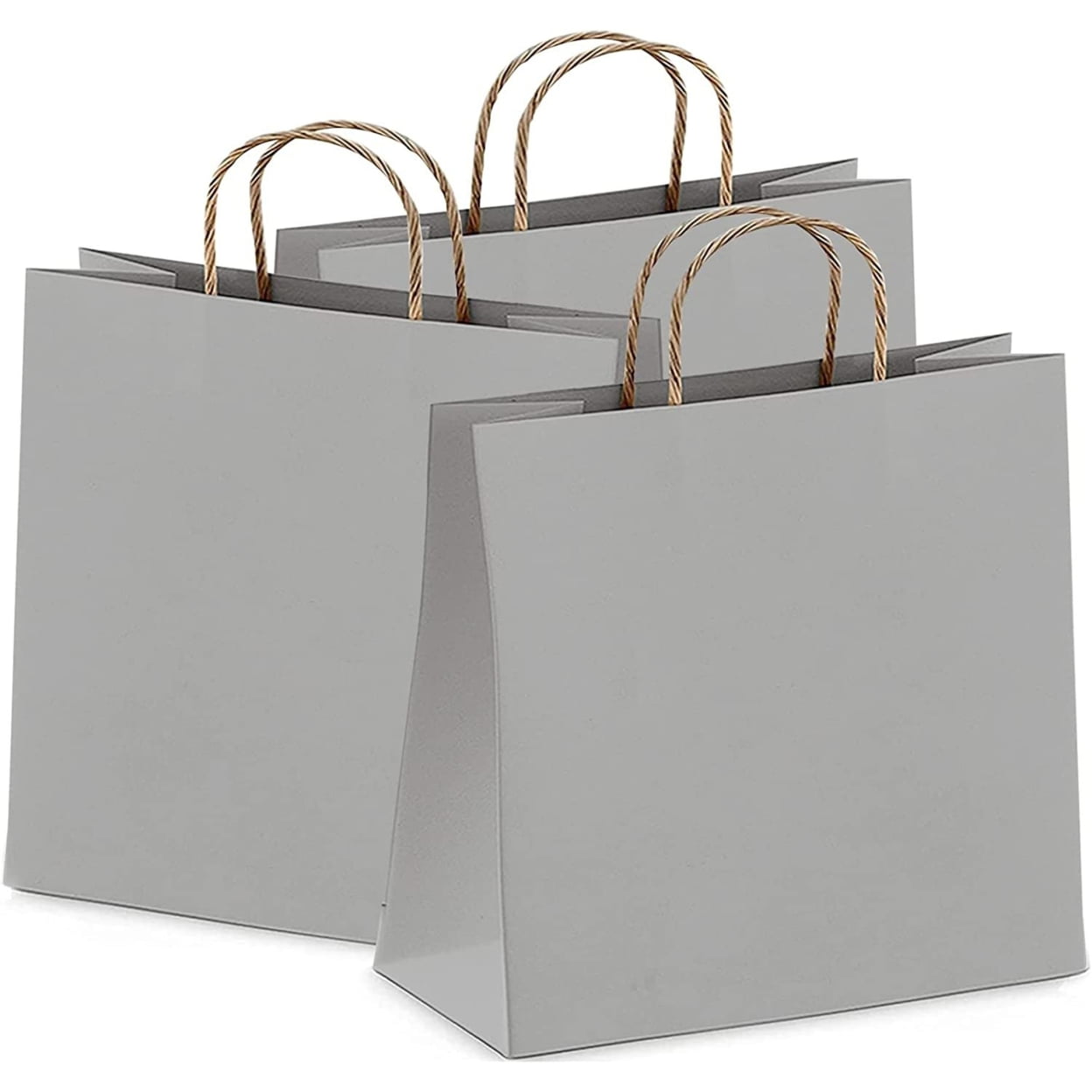 KPPS- Small Plain Kraft Paper Bag with Handles - 8x4.5x10.25