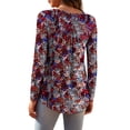 thumbnail image 3 of a.Jesdani Women's Plus Size Tunic Tops Long Sleeve V Neck Casual Blouses m-4x, 3 of 7