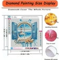 thumbnail image 5 of 5D Pink Sunset and Dolphin Diamond Painting Kit (For Adult Beginners), DIY Sunset and Dolphin Diamond Art Kit (For Adults), Home Wall Decoration 16x16 Inch Frameless, 5 of 7