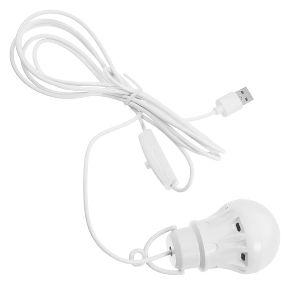 DRAFIDEEP Rechargeable USB LED Light Bulb with White Light for Camping, Tent Hanging, Outdoor and Adventure Use