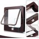 thumbnail image 4 of Puerta para Gatos Marrón con Magnética de 4 Direcciones para Madera, Vidrio, PVC, para Gatos y Perros Pequeños, Puerta para Gatos con Túnel L 23.5*5 *27CM, 4 of 5
