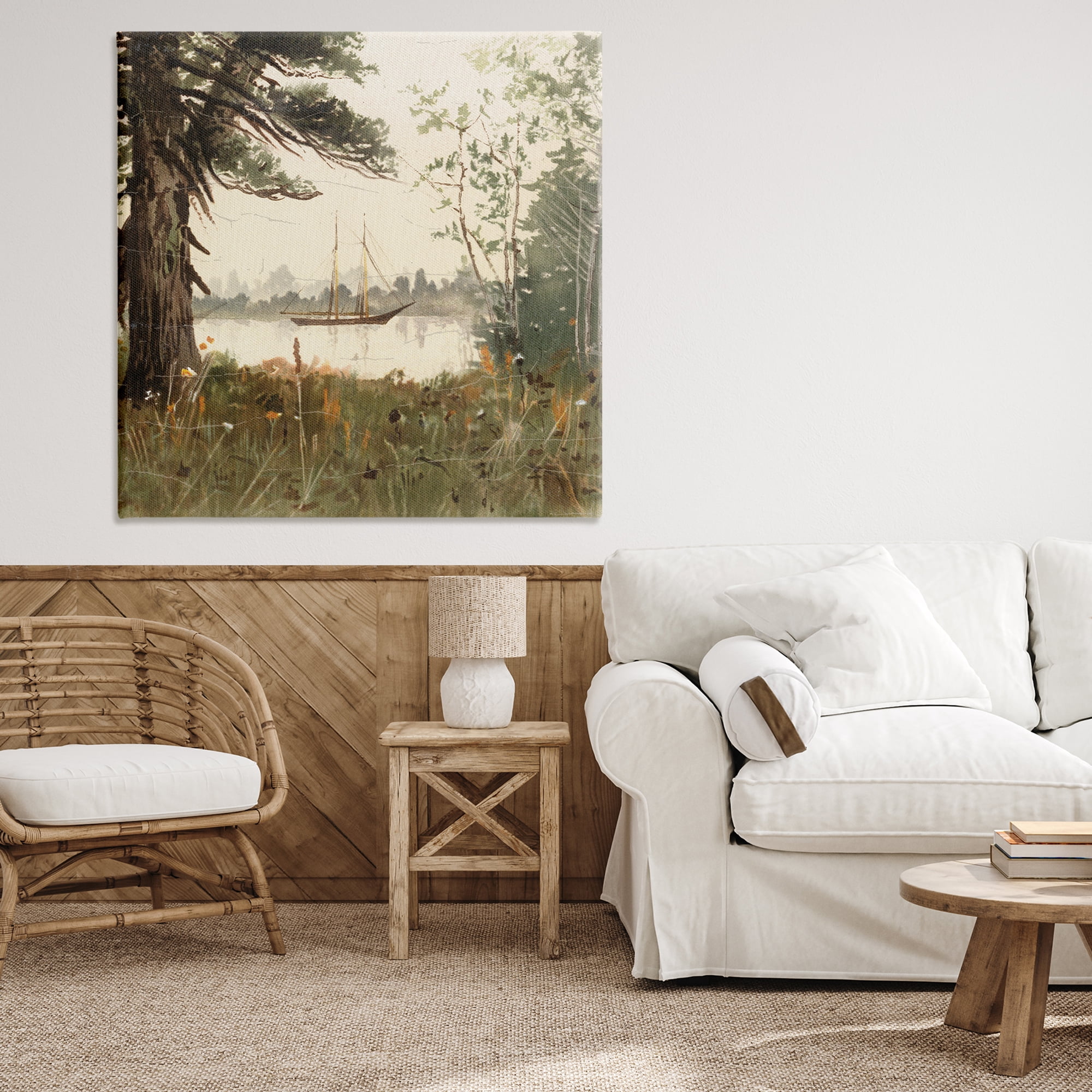 Stupell Industries Boating View Through Trees Canvas Wall Art, design by Lula Bijoux & co.