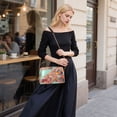 thumbnail image 5 of FORMRS Women Crossbody Purse with Chain Strap Vegan Leather Shoulder Handbag, Cityscape Painting, 5 of 7