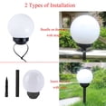 thumbnail image 4 of Muyoka Luces de camino solar Lámpara de bombilla LED para exteriores Control de luz de estaca solar Encendido/apagado automático Lámpara de paisaje Solar para césped de camino de jardín de patio trase Muyoka Hogar, 4 of 7