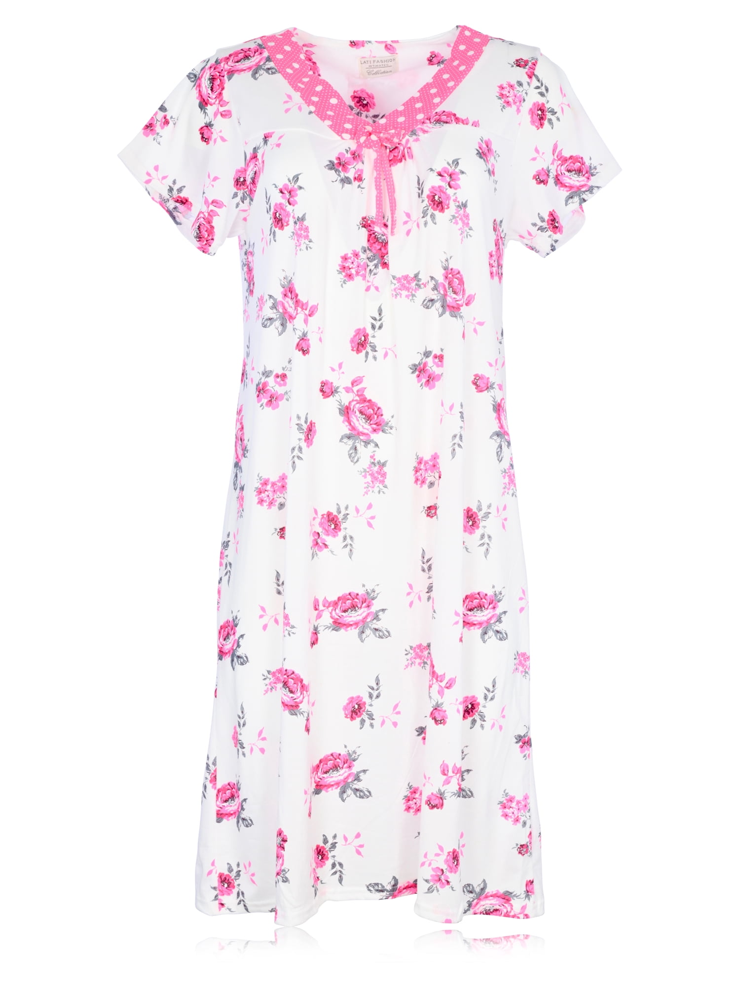 JEFFRICO Womens Nightgowns Sleepwear Soft Pajama Dress Nightshirts Plus Size