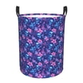 thumbnail image 6 of Lsque Blue Skull Leaf pattern Laundry Hamper Basket, Tall Woven Rope Hamper Basket for Clothes, Lightweight Storage Basket, Collapsible Waterproof-Medium, 6 of 8