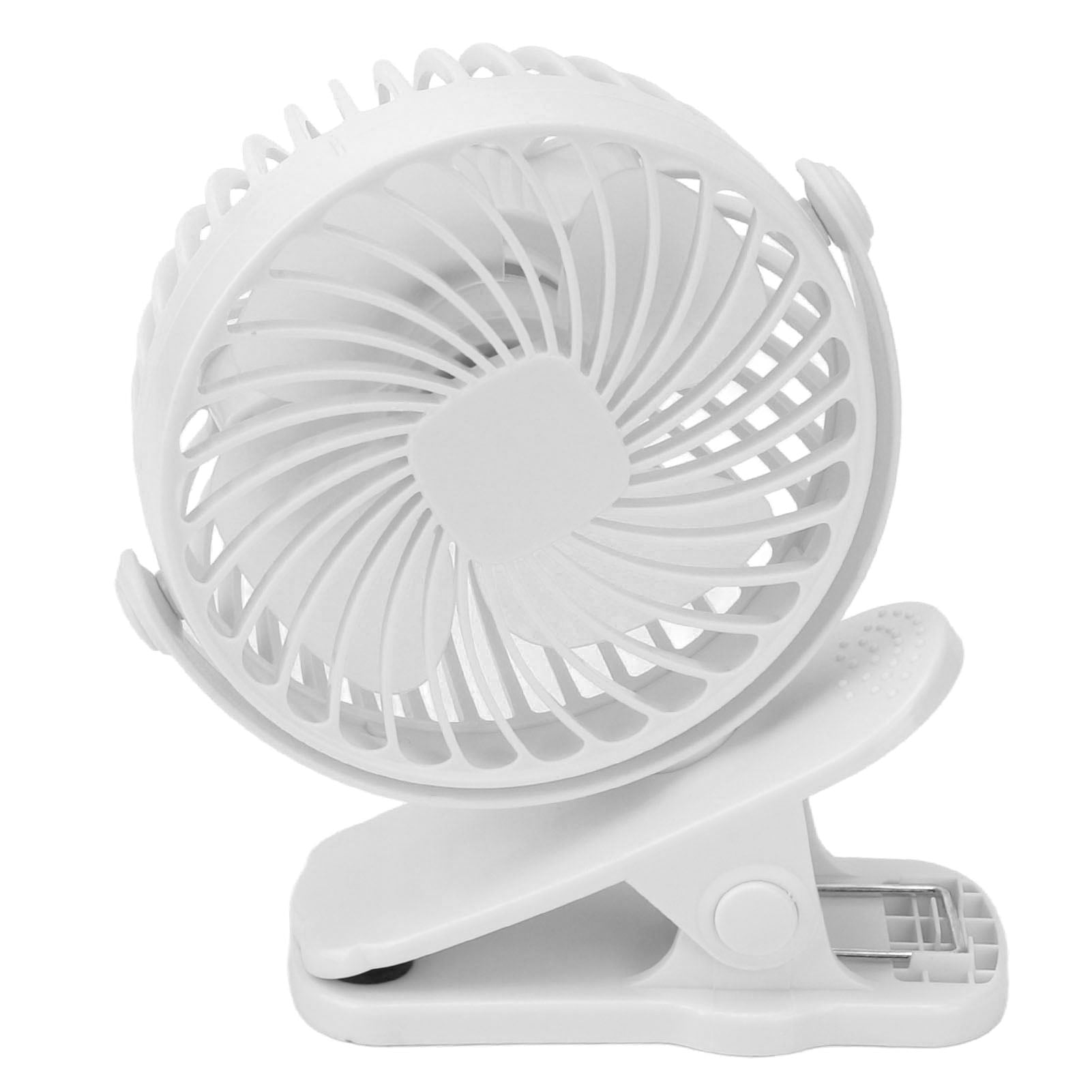 Mini USB Desk Fan, 3 Gears Clip On Fan Fluid Dynamics 4 Blades For