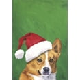 thumbnail image 1 of Corgi Pembroke Welsh T/W - Barbara Van Vliet Christmas Large Flag, 1 of 1