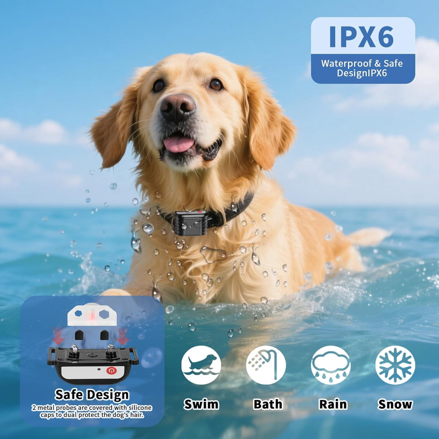 Wireless Dog Fence System, Invisible Shock & Vibration Training Collar, Waterproof Adjustable Perimeter for Outdoor Safety
