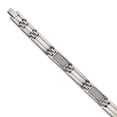 thumbnail image 1 of Bracelet Incrusté de Fibre de Carbone Gris Poli en Acier Inoxydable 8.5 Po, 1 of 2