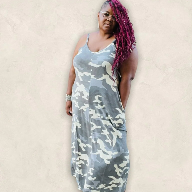 The Kami Camo Maxi Dress Walmart
